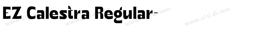 EZ Calestra Regular字体转换